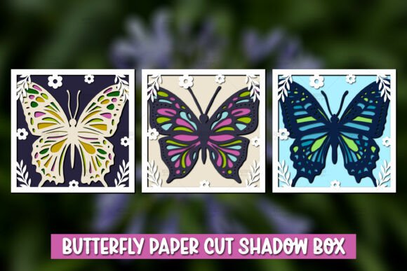 3 Butterfly Shadow Box: 3D Papercut SVG Review