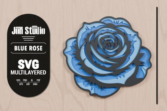 3D Blue Rose SVG: Graphics & Crafts Review