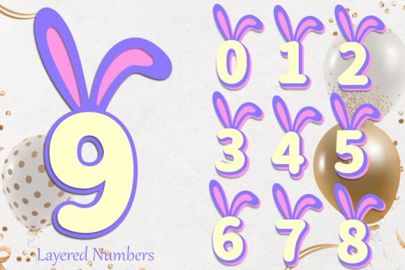 3D Bunny Numbers: Laser Cutting Birthday Asset