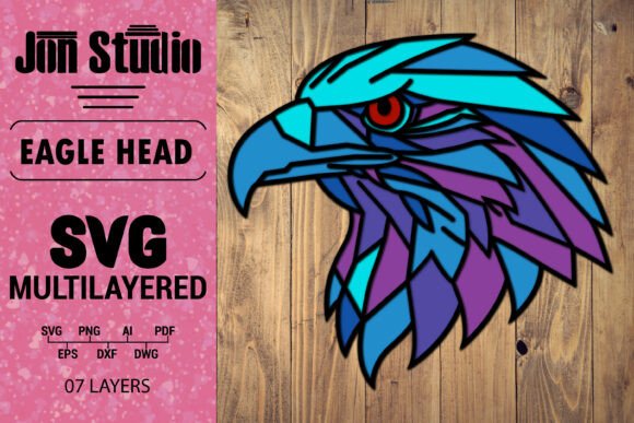3D SVG Eagle Head Multilayered Papercut Review