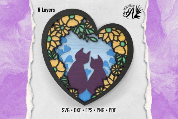 3D SVG Review: Valentines Cats in Love for Valentine S Day