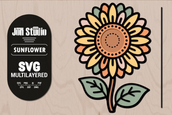 3D SVG Sunflower: Graphics & Crafts Asset Review