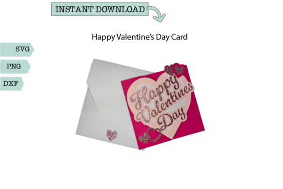 3D SVG Valentine S Day Card for Local Branding