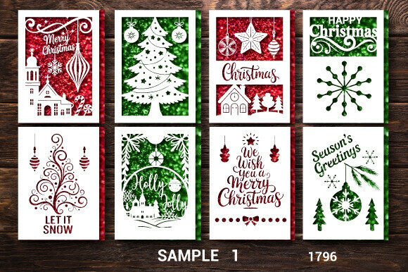 Christmas Gift Card Bundle SVG Layer1796: 3D SVG Review