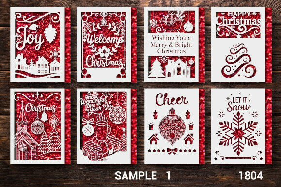 Christmas Gift Card Bundle SVG Layer1804: 3D SVG Review