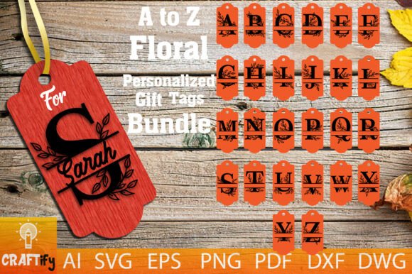 Floral Personalized Gift Tags Bundle SVG Review