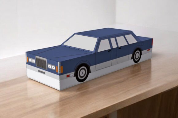 Limousine Favor 3D SVG: Reviewing Shapes for Events