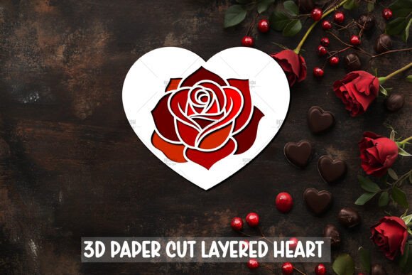 Paper Cut Valentine Layered Heart SVG: A 3D SVG Review