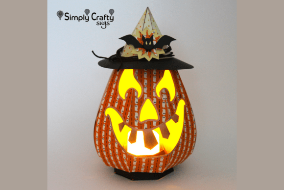 Witchy Pumpkin 3D SVG for Halloween Branding